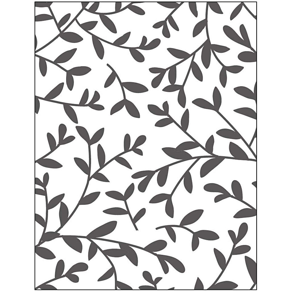 Creativ company embossingmap, twijgen, afm 11x14 cm, dikte 2 mm, 1 stuk