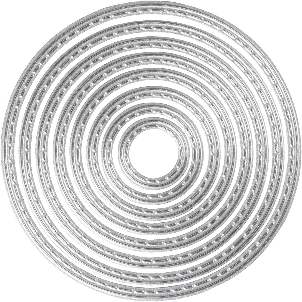 Creativ company stans- en embossing mallen, cirkels, d 1,5-7 cm, 1 stuk
