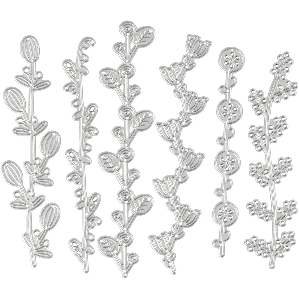 Creativ company stans- en embossing mallen, bloemen ranken, afm 143x123 mm, 1 stuk