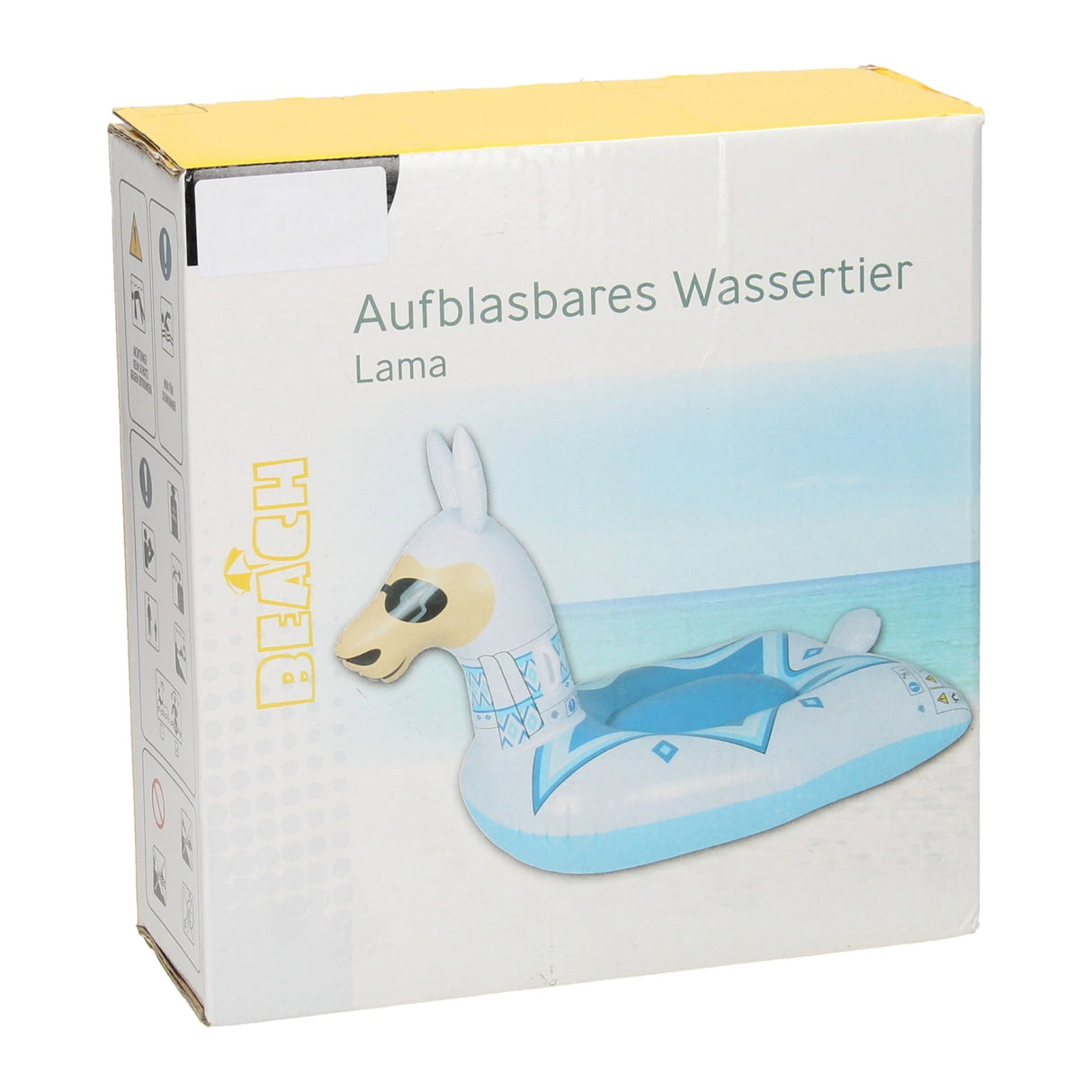 Opblaasbaar waterdier lama met zonnebril