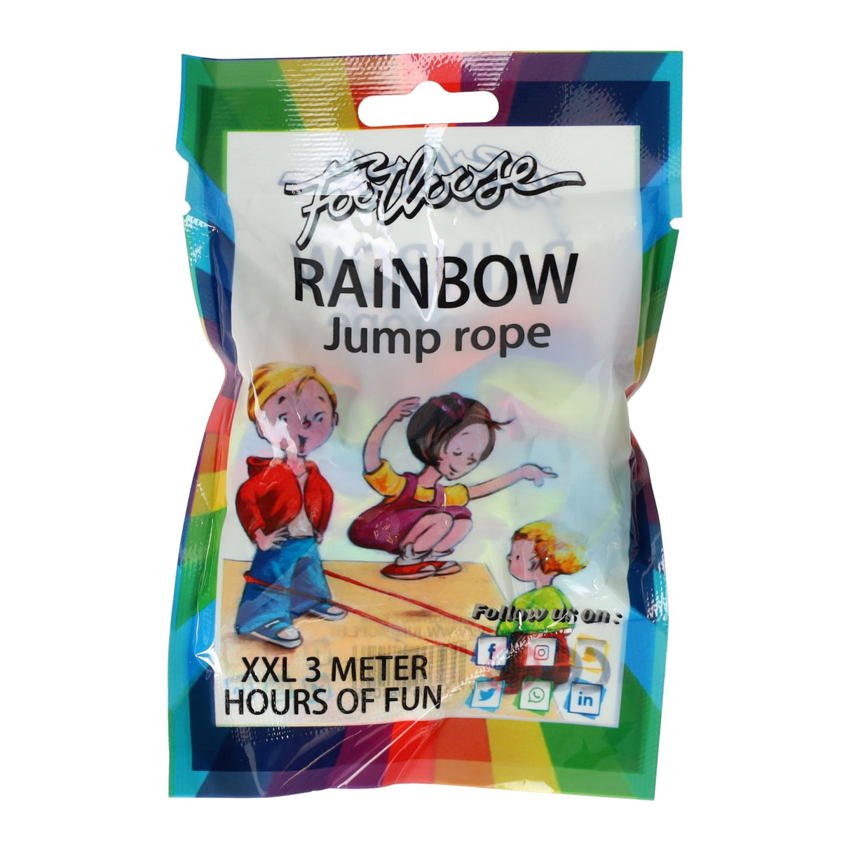 Regenboog veerelastiek, 3 meter