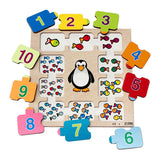 Rolf relief puzzel 10 kleine visjes, 10st.