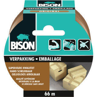 Bison verpakkingstape original rol 66 m x 50 mm
