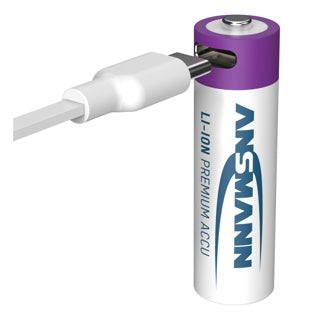 Abi usb oplaadbare batterijen aa met oplaadkabel