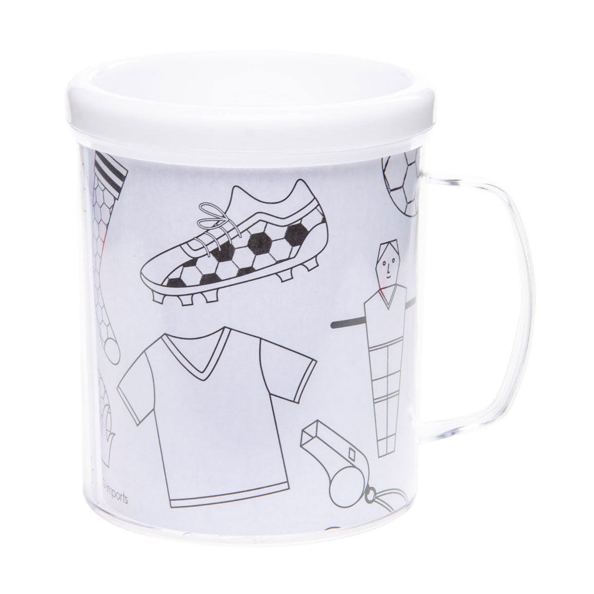 Kleur je eigen Mok Voetbal