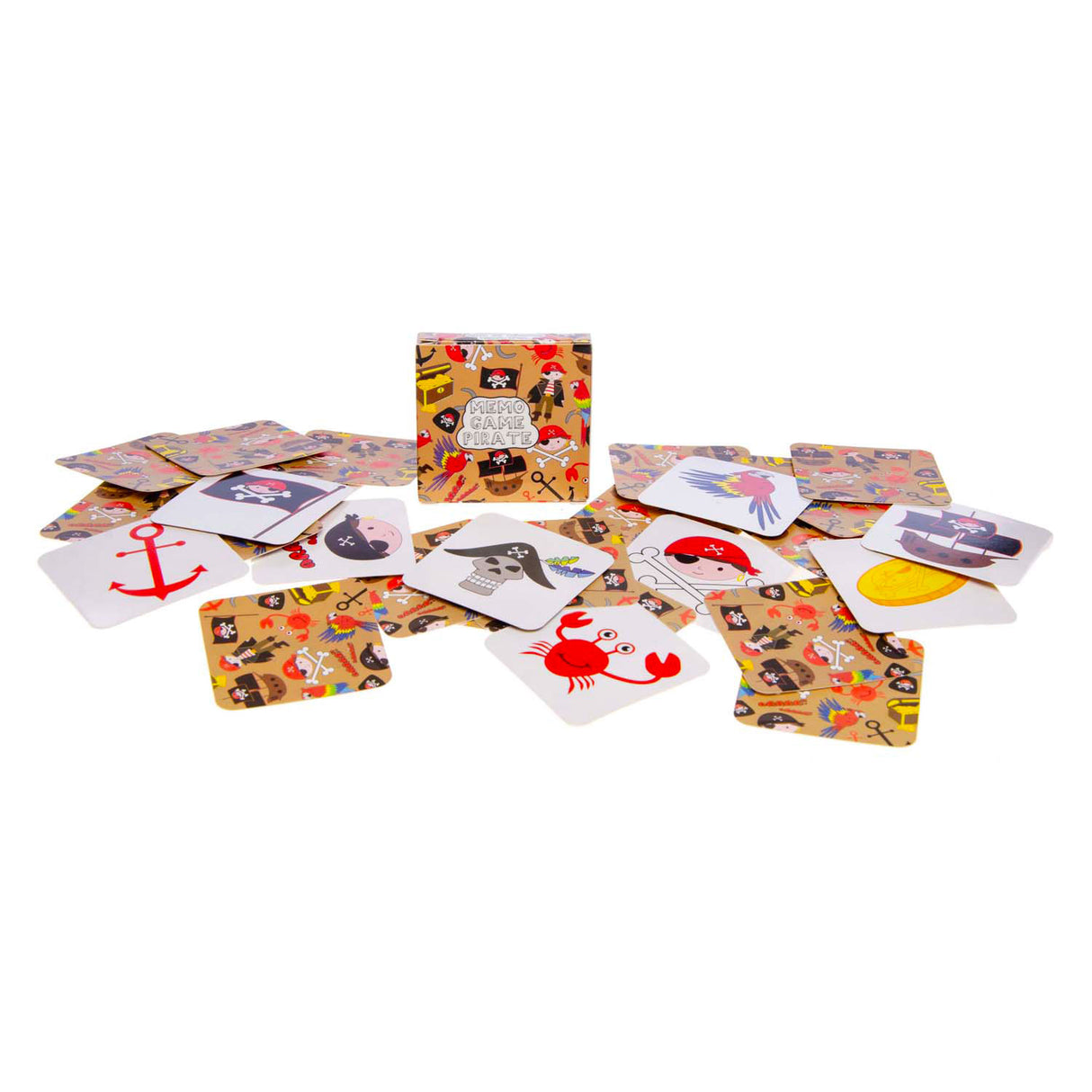 Duckiez mini memospel piraat, 28 kaarten