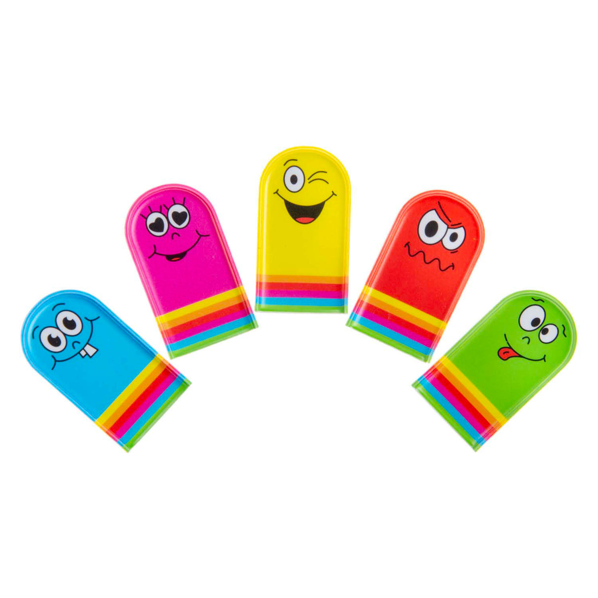 Lg-imports vingerpoppetjes gezichtjes, 5st.