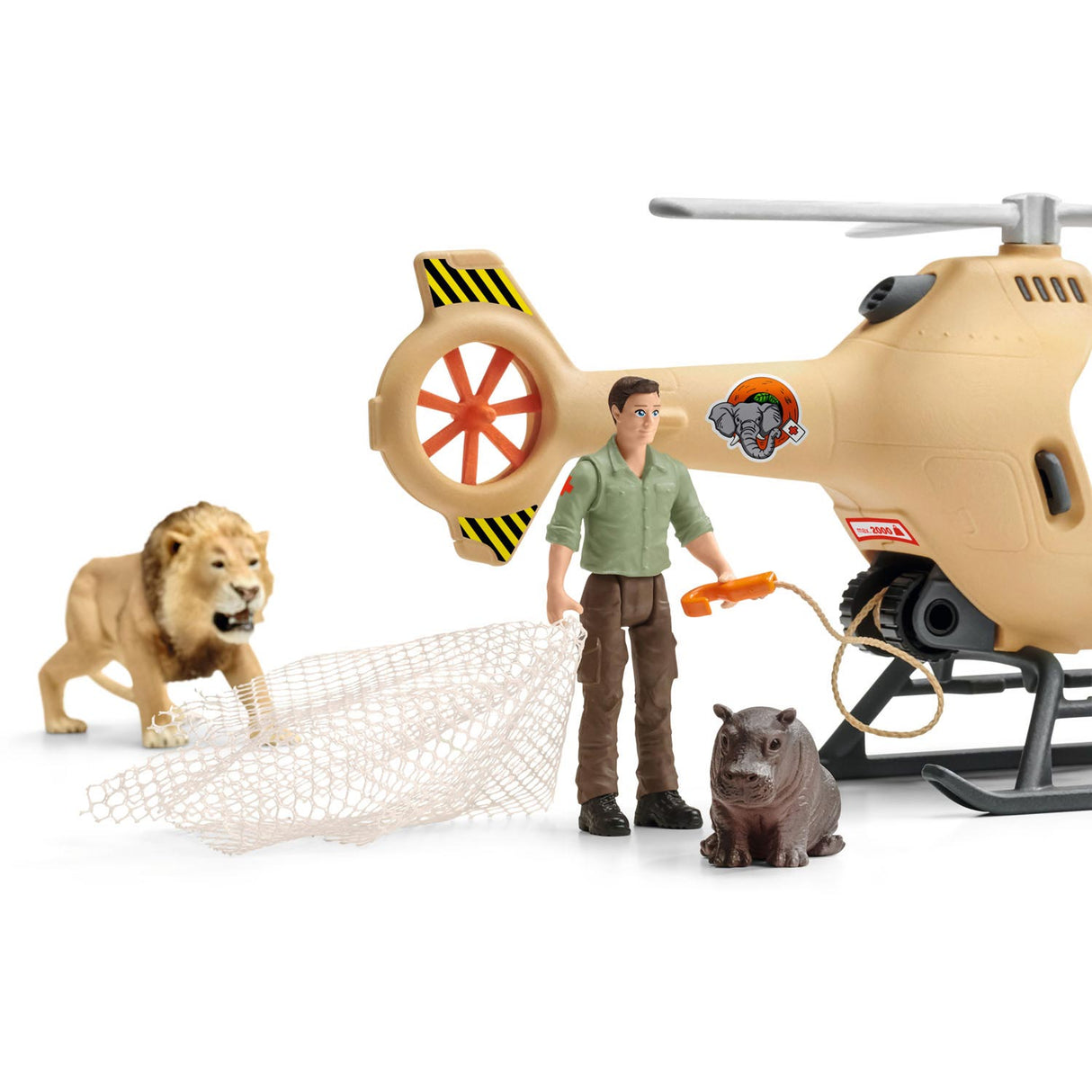Schleich WILD LIFE Reddingshelikopter voor Dieren 42476