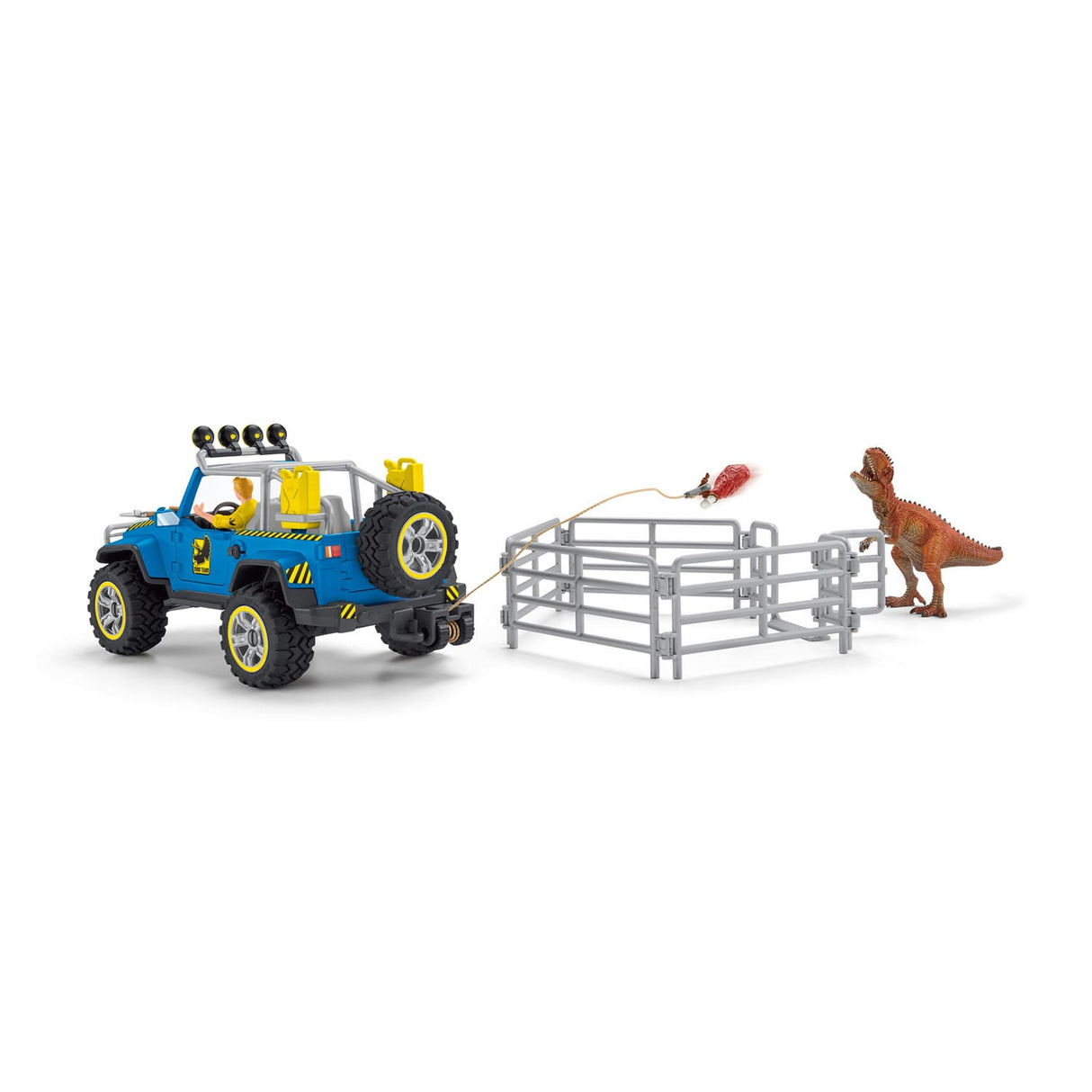 Schleich dinosaurs off-road voertuig met dino wachtpost 41464