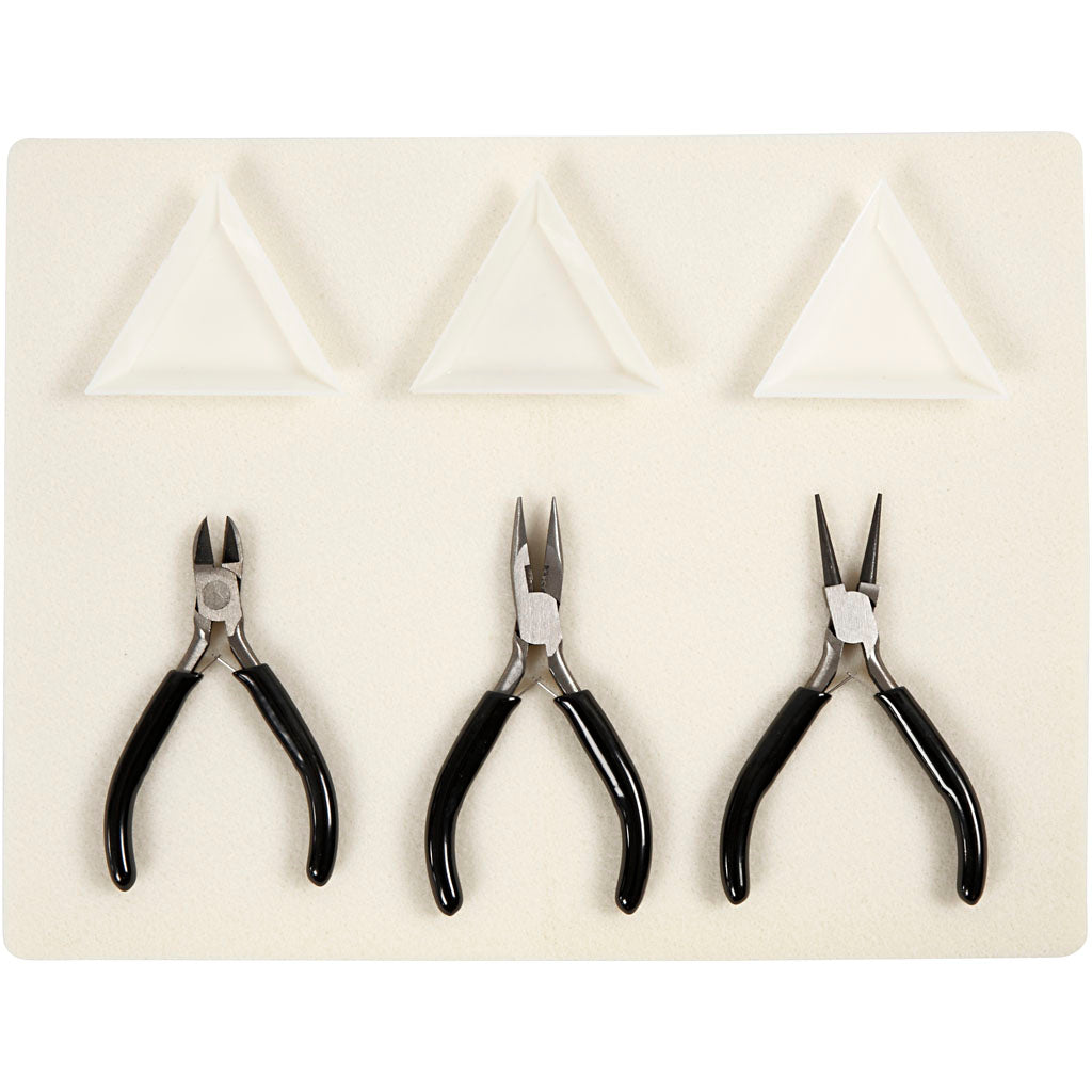 Creativ company gereedschapsset voor sieraden, l: 10+11+12 cm, 1 set