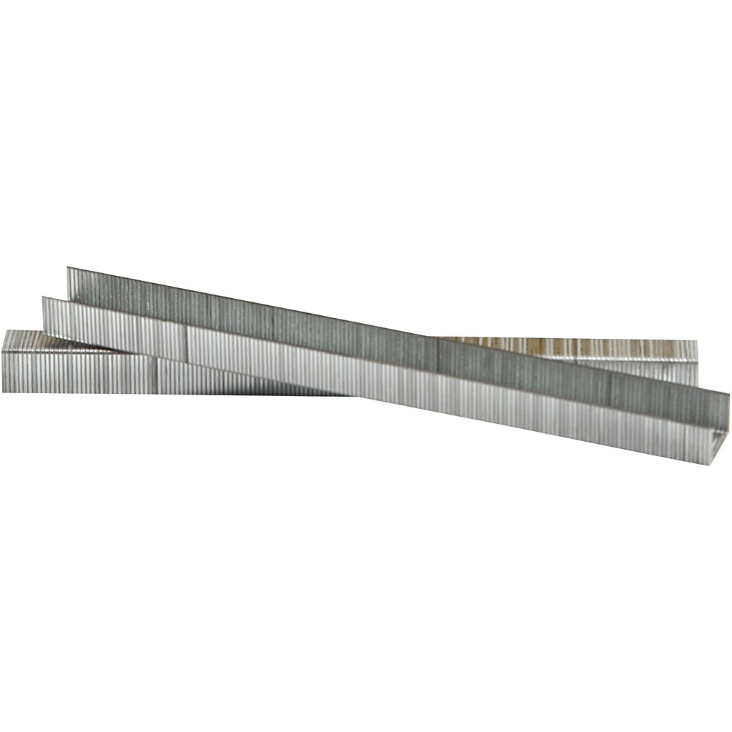 Nietjes, h: 8 mm, b: 10,5 mm, dikte 0,7 mm, grijs, 1000 stuk 1 doos