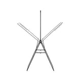 Brabantia hangon droogrek, 25 m met stang - mat zwart
