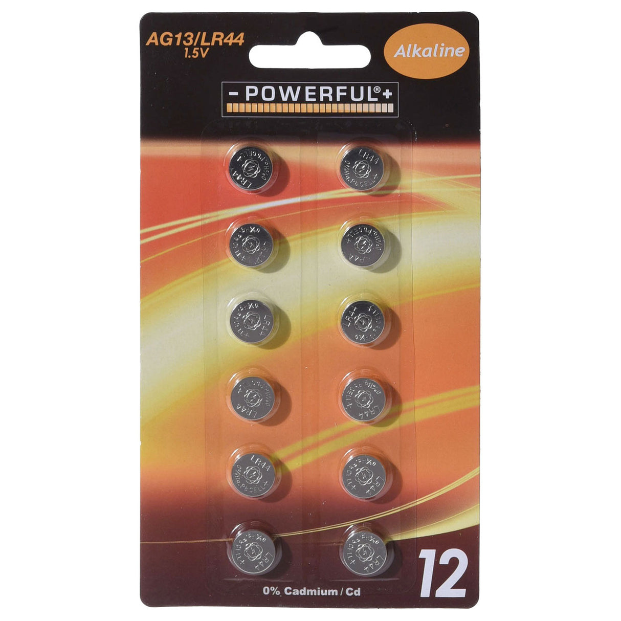 Knoopcel batterijen ag13 lr44, 12st.