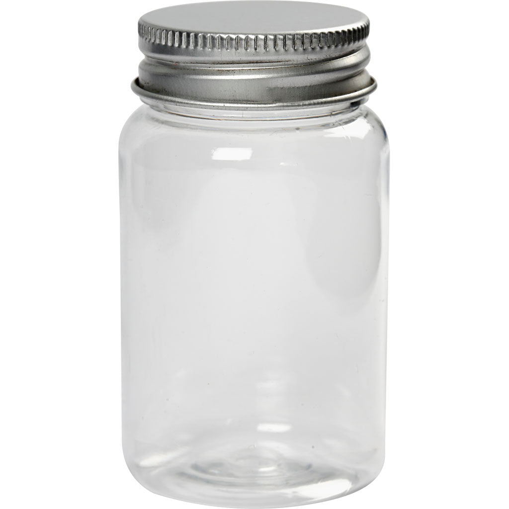 Creativ company potje met schroefdop, h: 77 mm, d 45 mm, 100 ml, 10 stuk 1 doos