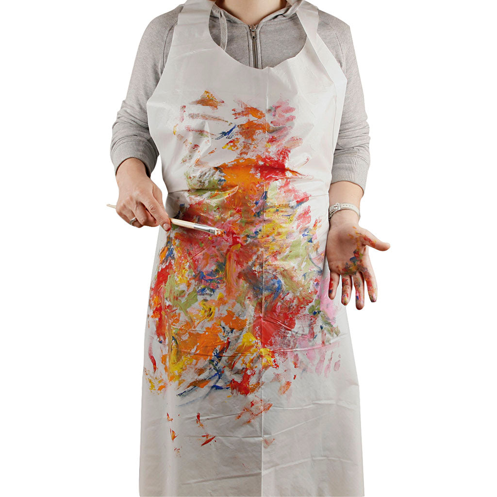 Creativ company wegwerp schort, h: 130 cm, b: 80 cm, 100 stuk 1 doos