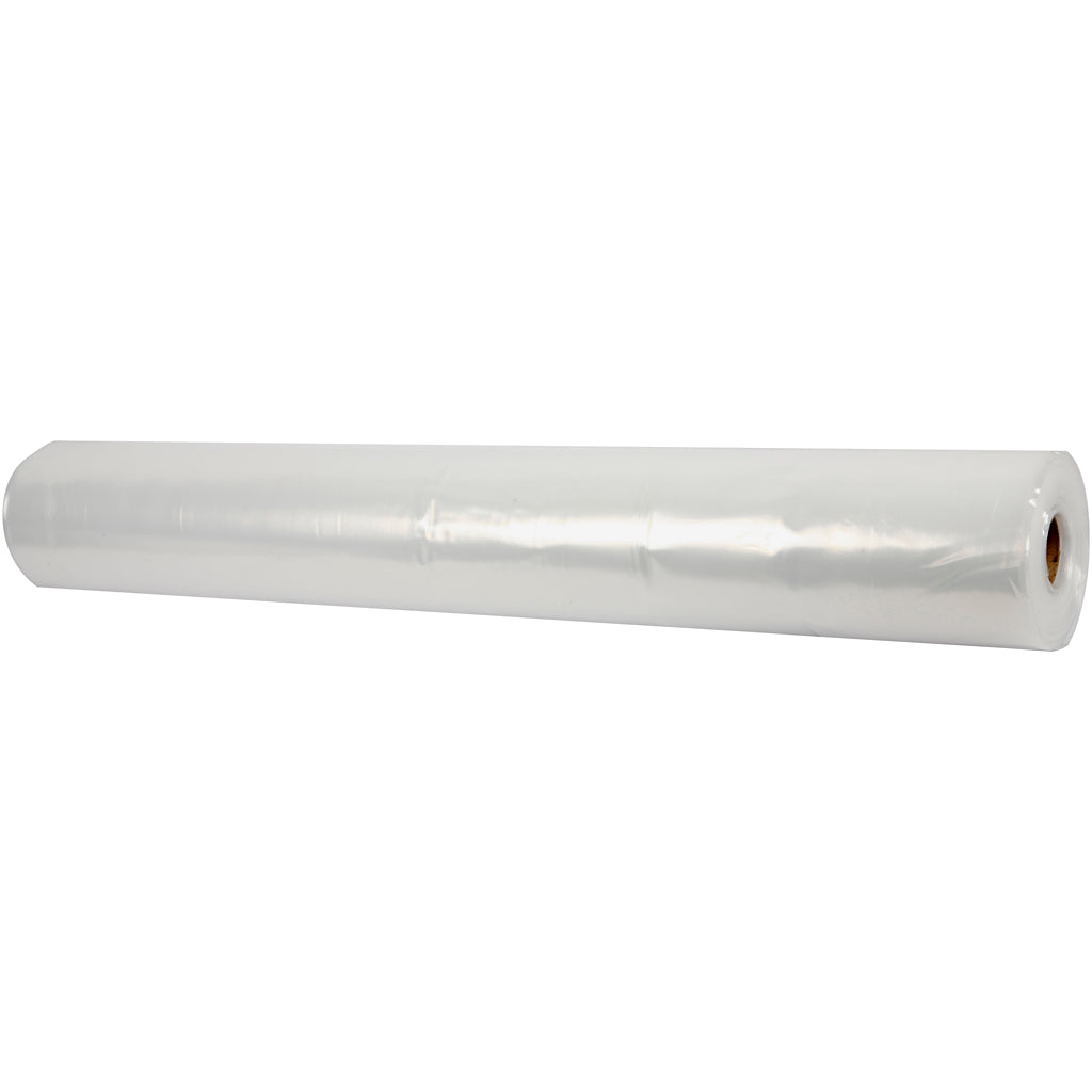 Afdekplastic, b: 2 m, dikte 0,15 mm, 50 m 1 rol