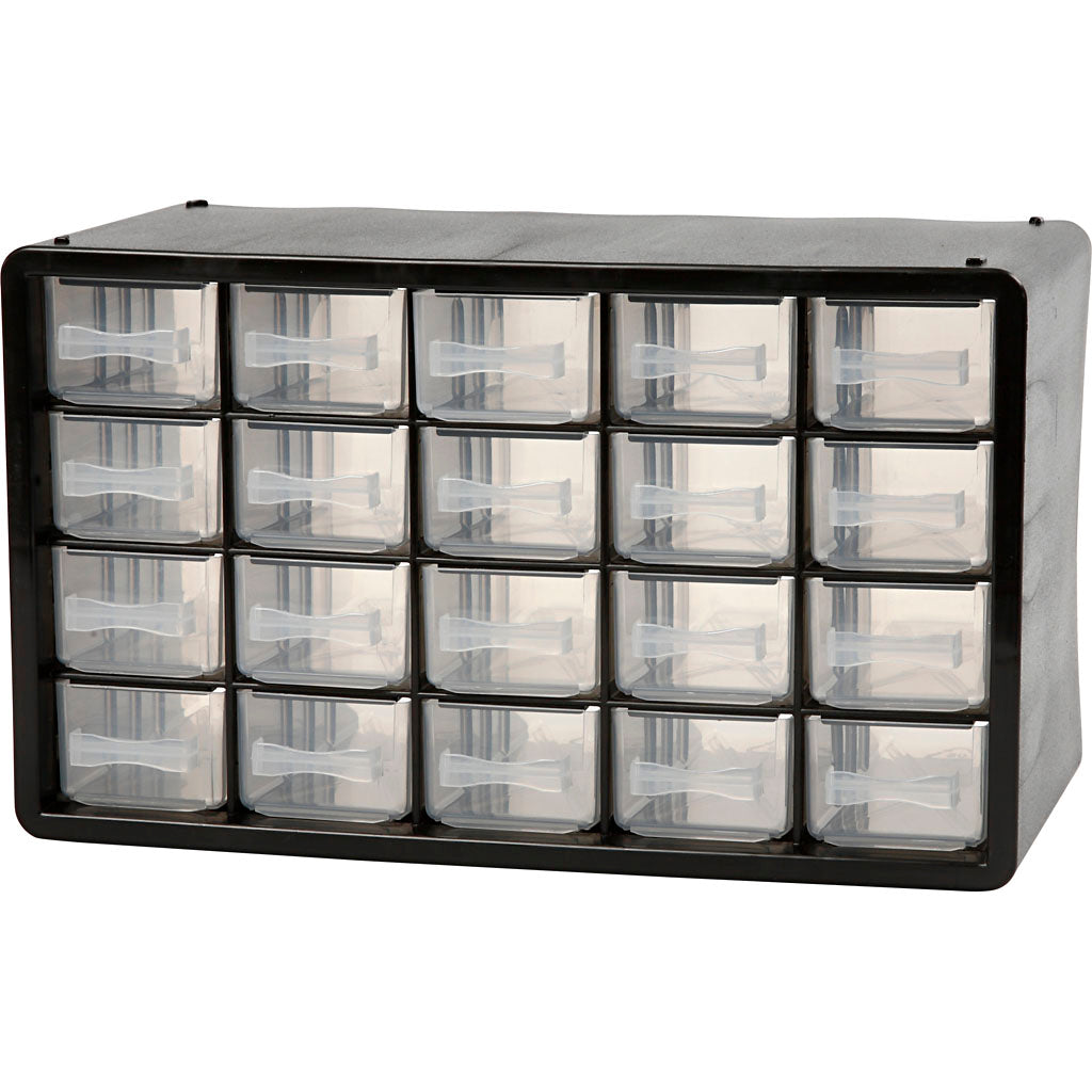 Raaco opbergsysteem, afm pc 20, afm 18,4x30,5x14,9 cm, gatgrootte 55x37 mm, 1 set
