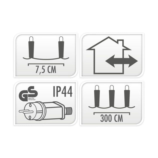 Buiten Ledverlichting 40 Led - Warm Wit, 300cm