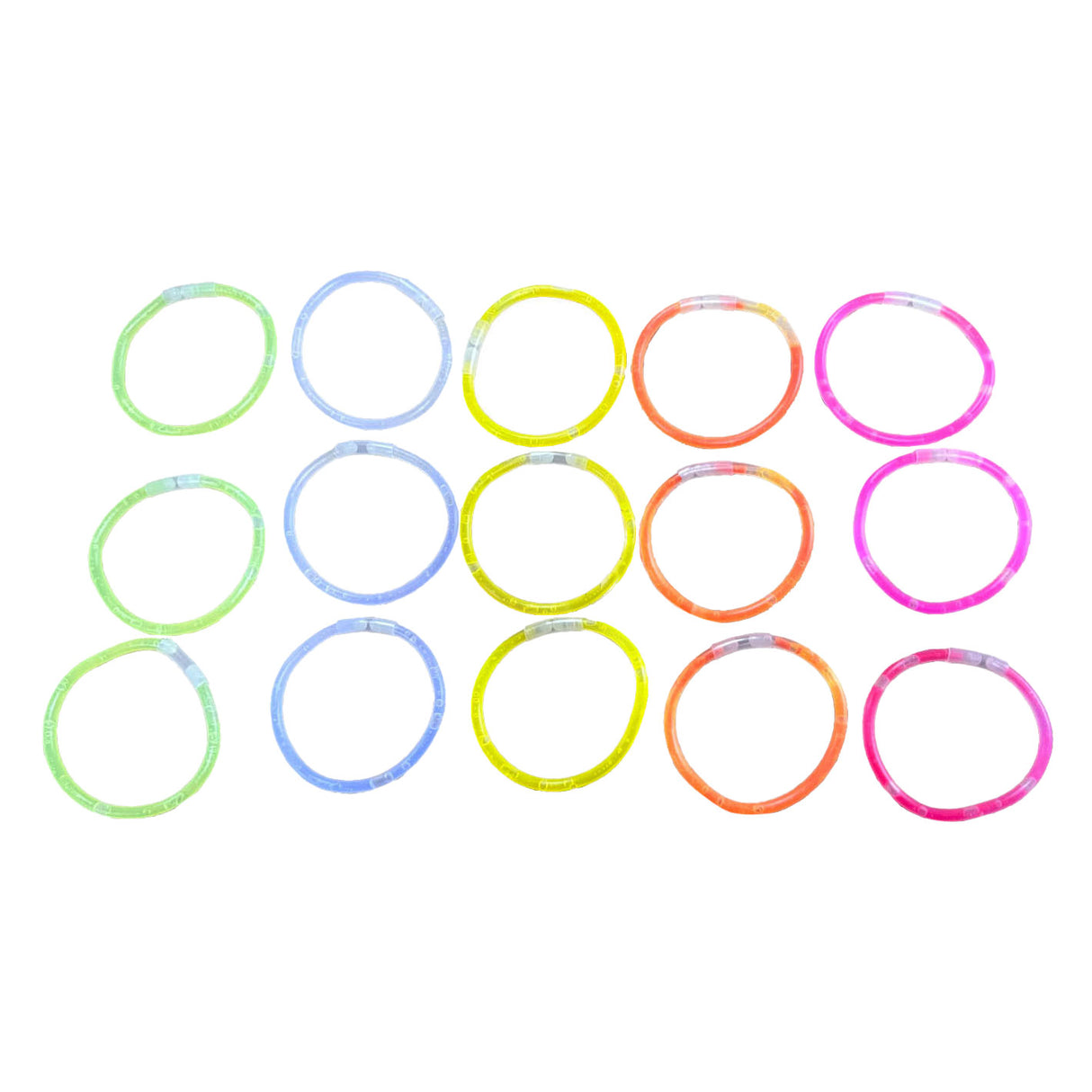 Glow in the dark sticks, 15 stuks