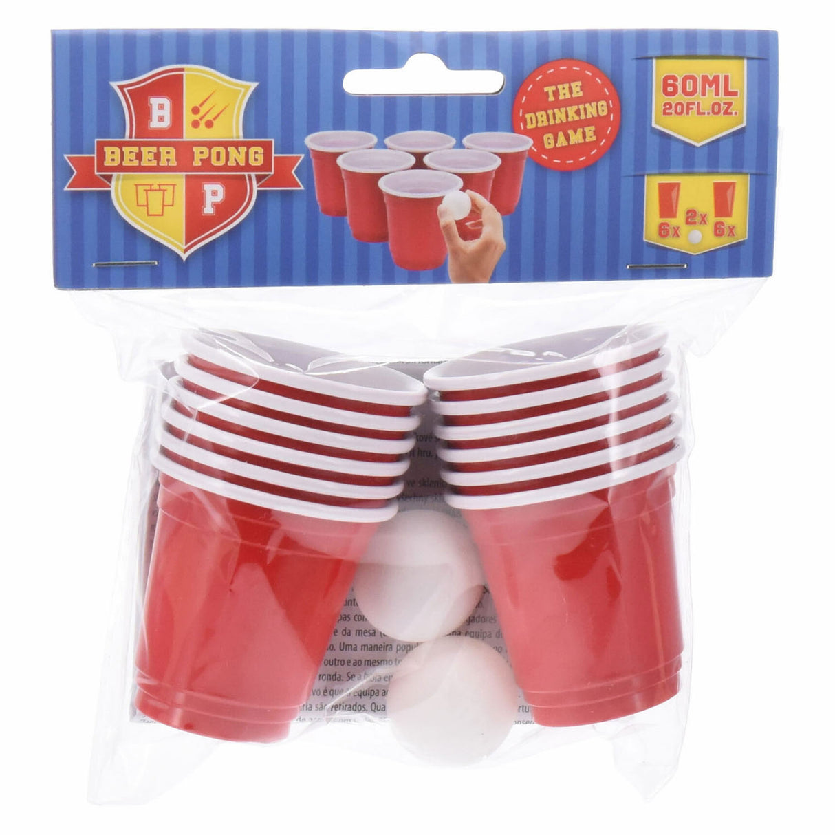 Bierpongspel set, 14dlg.