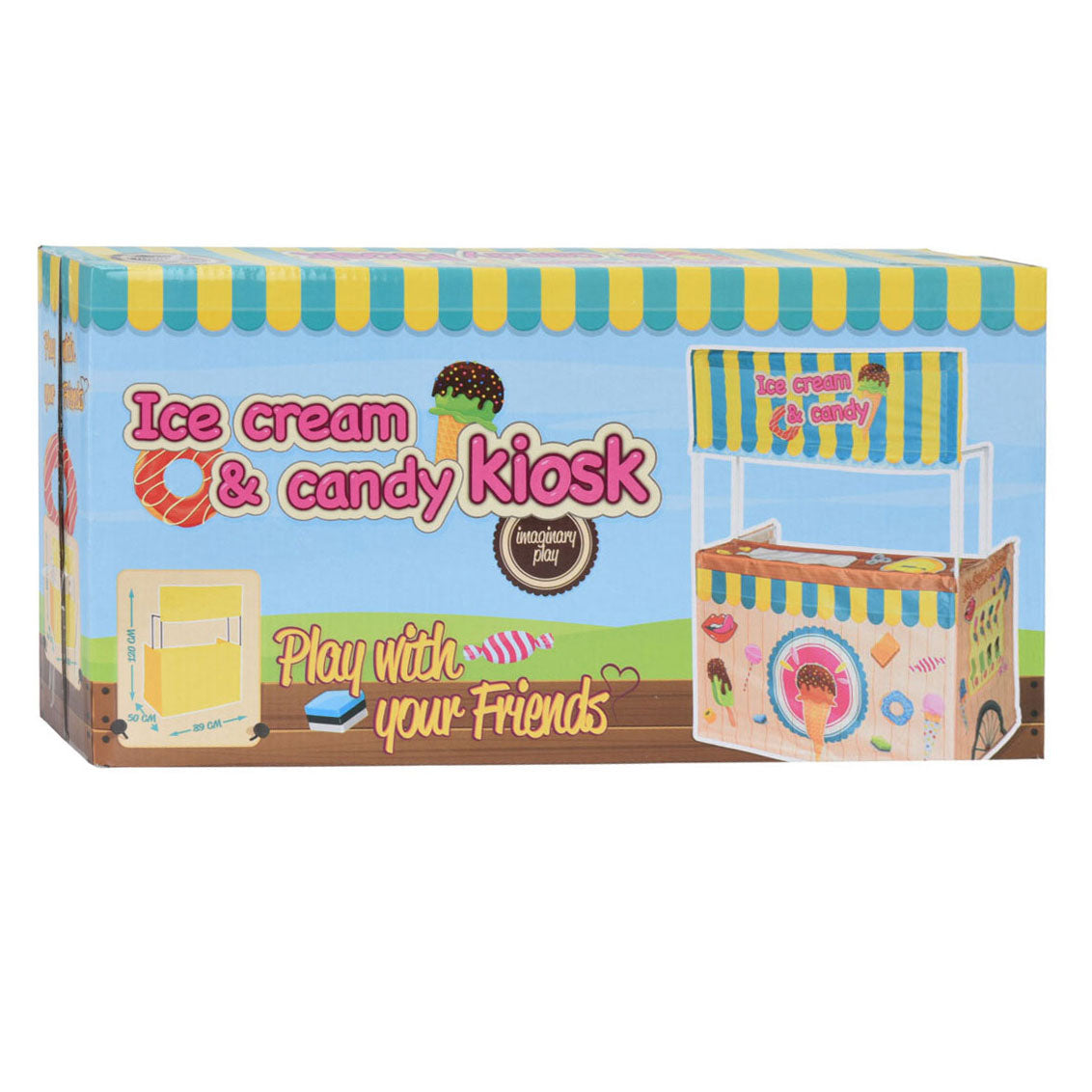 Kinderspeeltent ijskraam winkel, 123cm