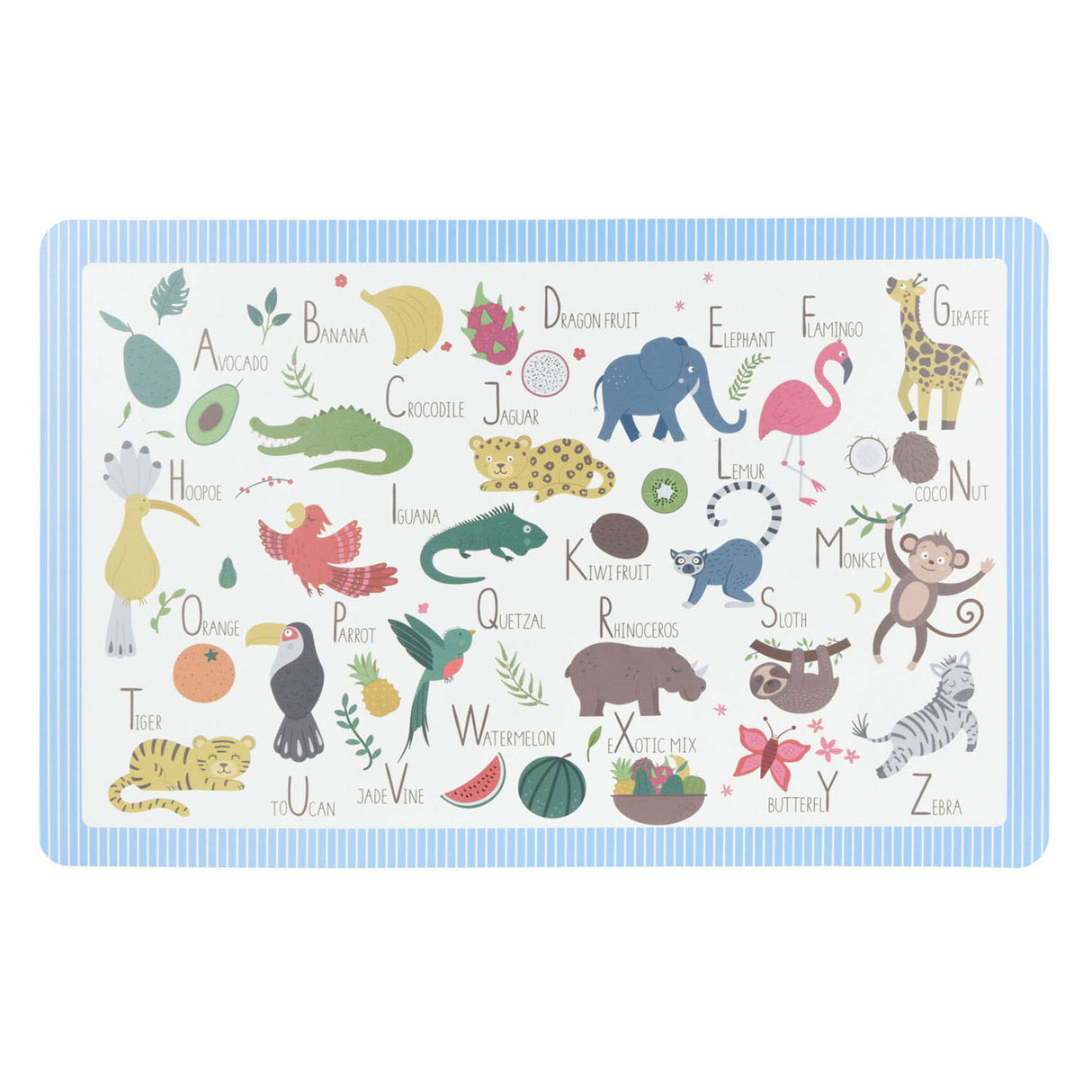 Placemat dieren, 12st.