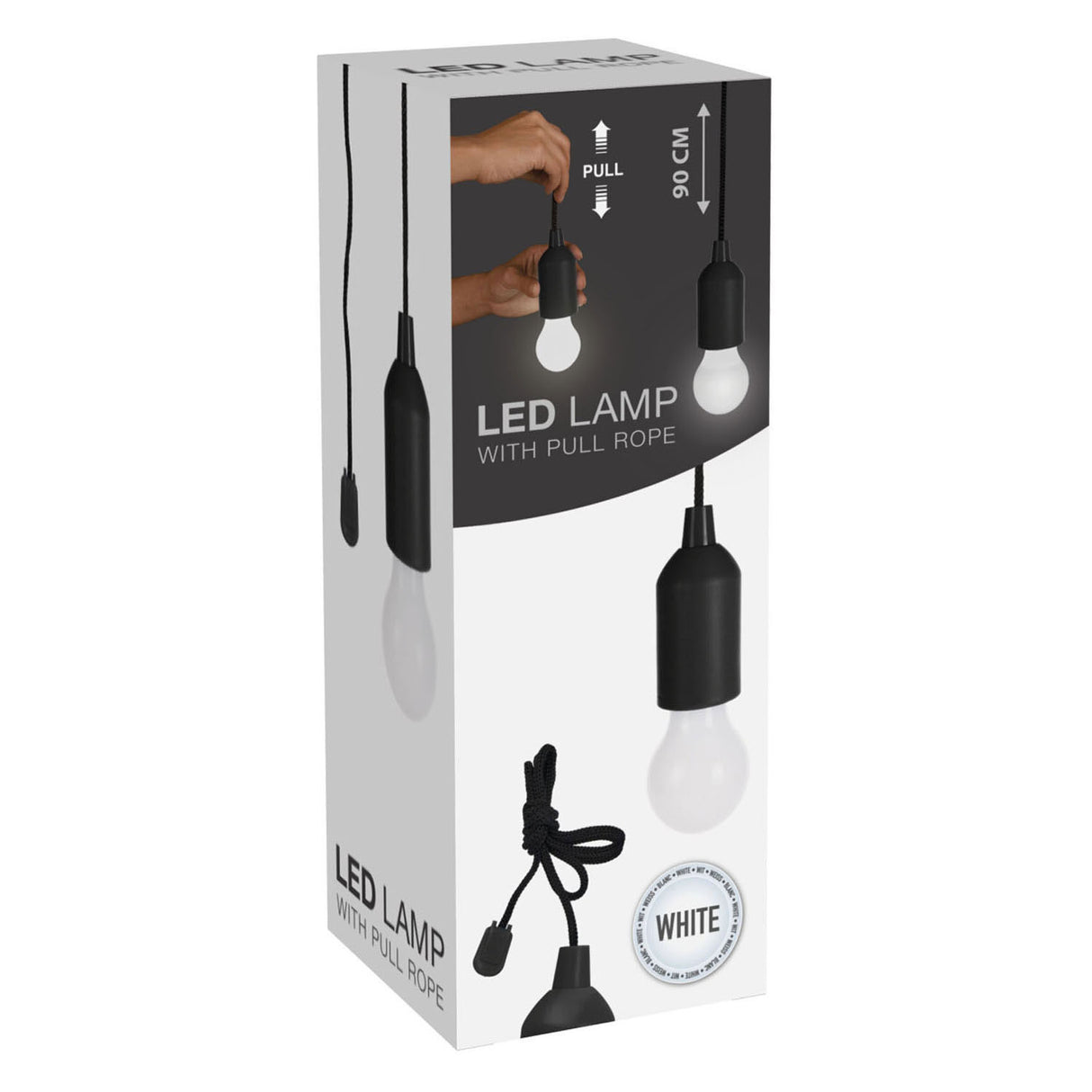 Treklamp zwart in kleurendoos