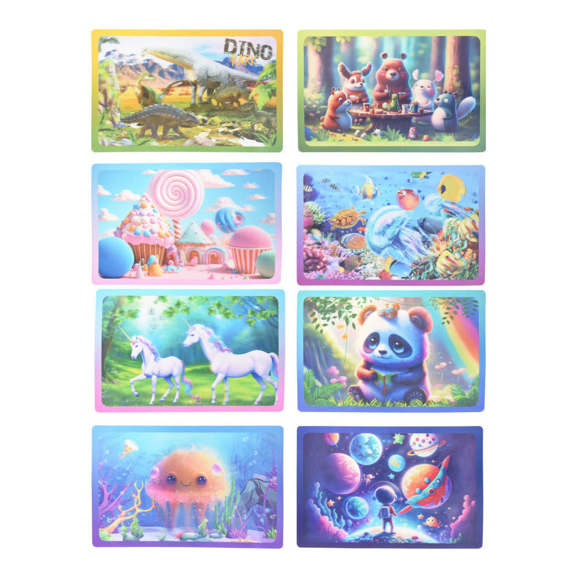 Holografische placemats, 16st.