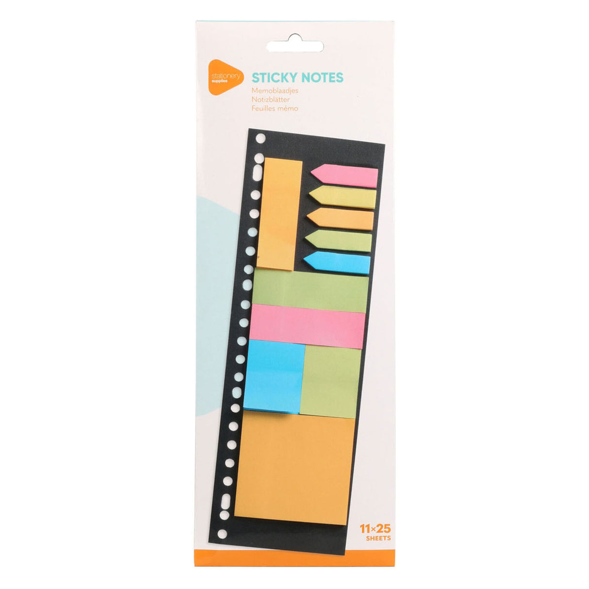 Plaknotities set, 11x25 sheets