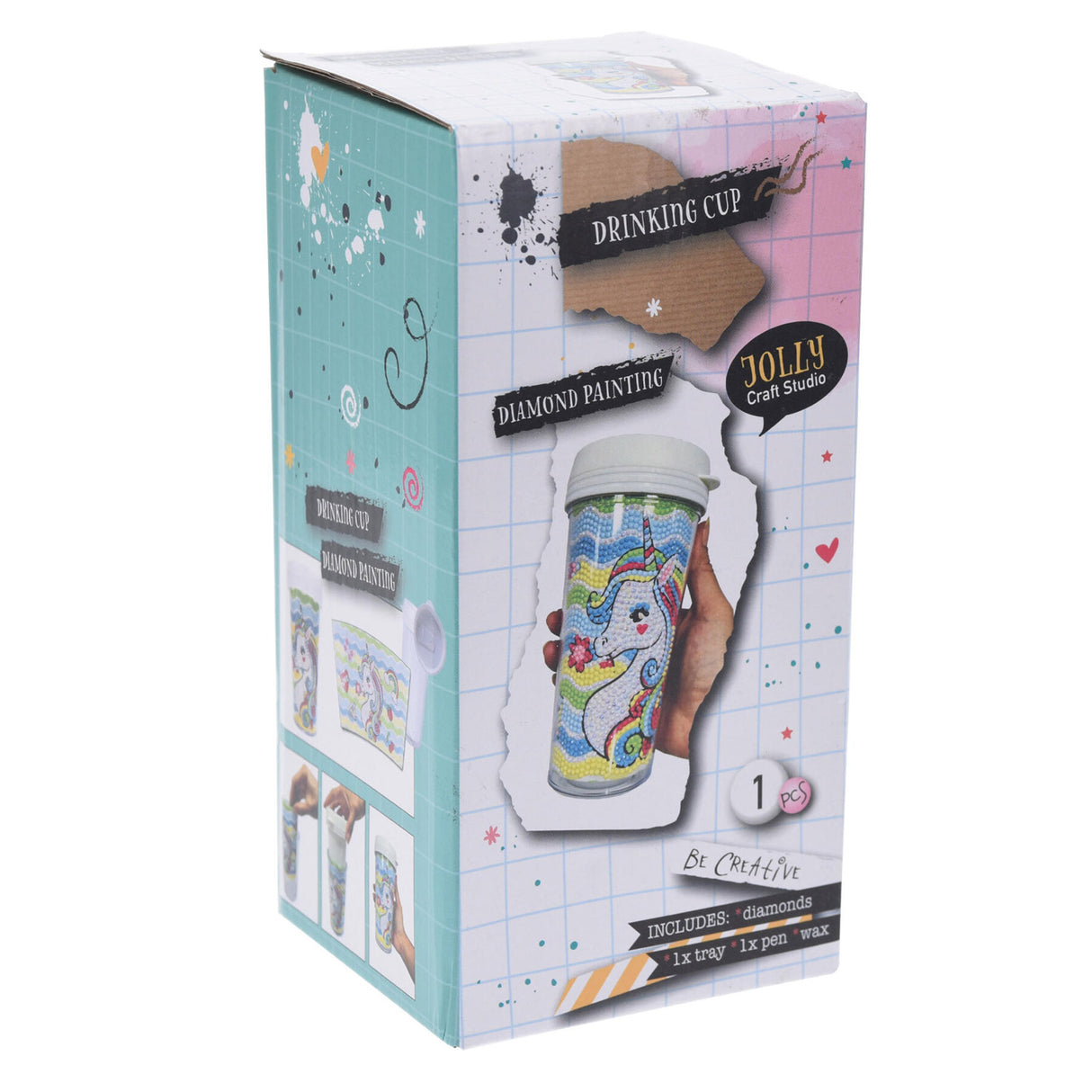 Maak je eigen drinkbeker diamond painting