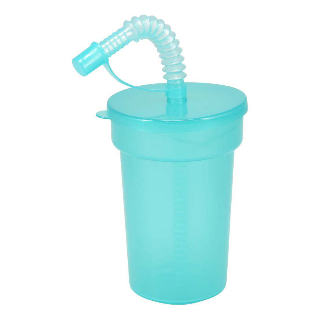 Gekleurde drinkbekers met rietje, 6st.