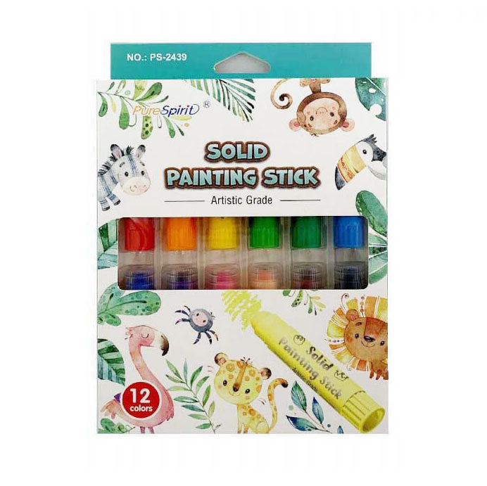 Dubbelzijdige verfsticks 12 kleuren, 6st.