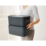 Rotho decoratie opbergbox albula light 12 l antraciet