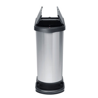 Rotho pedaalemmer - afvalscheider 2x25 l paso zilver