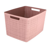 Curver opbergmand jute-look 20l roze