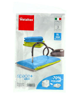Metaltex vacuumzak en luchtdicht ventiel xl 80x120 cm