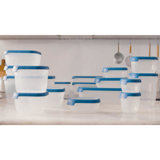 Curver grand chef vershoudbak rechthoek 0.5l transparant donkerblauw