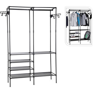 Geen merk kledingrek 108x36x170cm