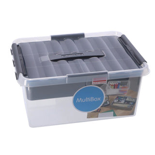 Sunware q-line opbergbox met inzet 15 liter