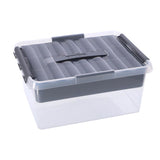 Sunware q-line opbergbox met inzet 15 liter