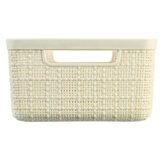 Curver opbergmand jute-look 5l cr egrave;me
