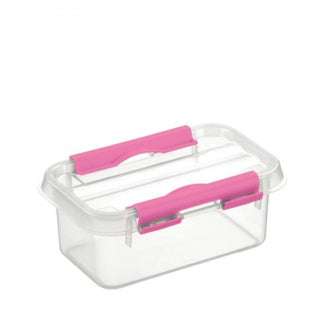 Sunware q-line fun baking opbergbox 0,5l transparant roze