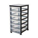 Iris ladekast 6x7.5l 39x29x61.7 cm met wieltjes