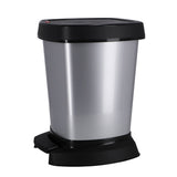 Rotho pedaalemmer - prullenbak 6 l paso zilver metallic