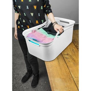 Flexibele wasmand brisen 41 l wit