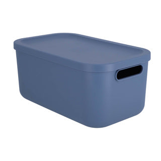 Rotho decoratie opbergbox albula light 12 l horizon blauw