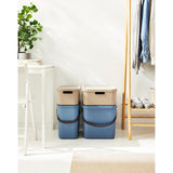Rotho decoratie opbergbox albula light 12 l horizon blauw