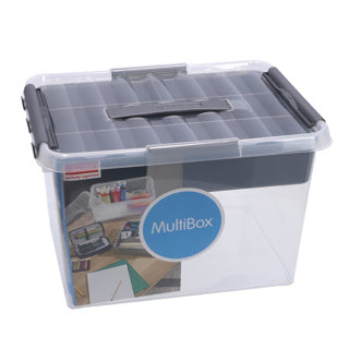 Sunware q-line opbergbox met inzet 22 liter