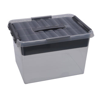 Sunware q-line opbergbox met inzet 22 liter