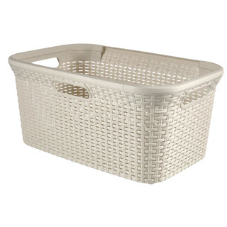 Curver style wasmand 45 l vintage wit